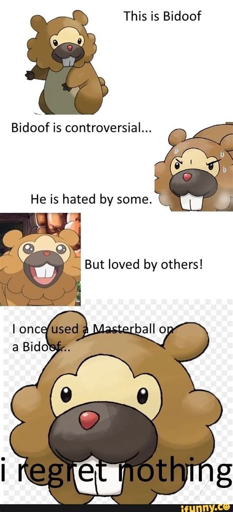 bidoof meme origin.